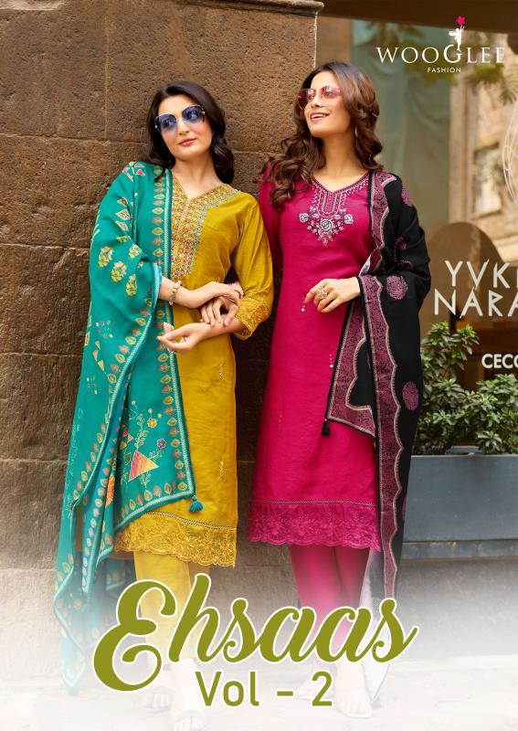Wooglee ehsaas vol 2 straight wholesale kurtis  - wholesale export